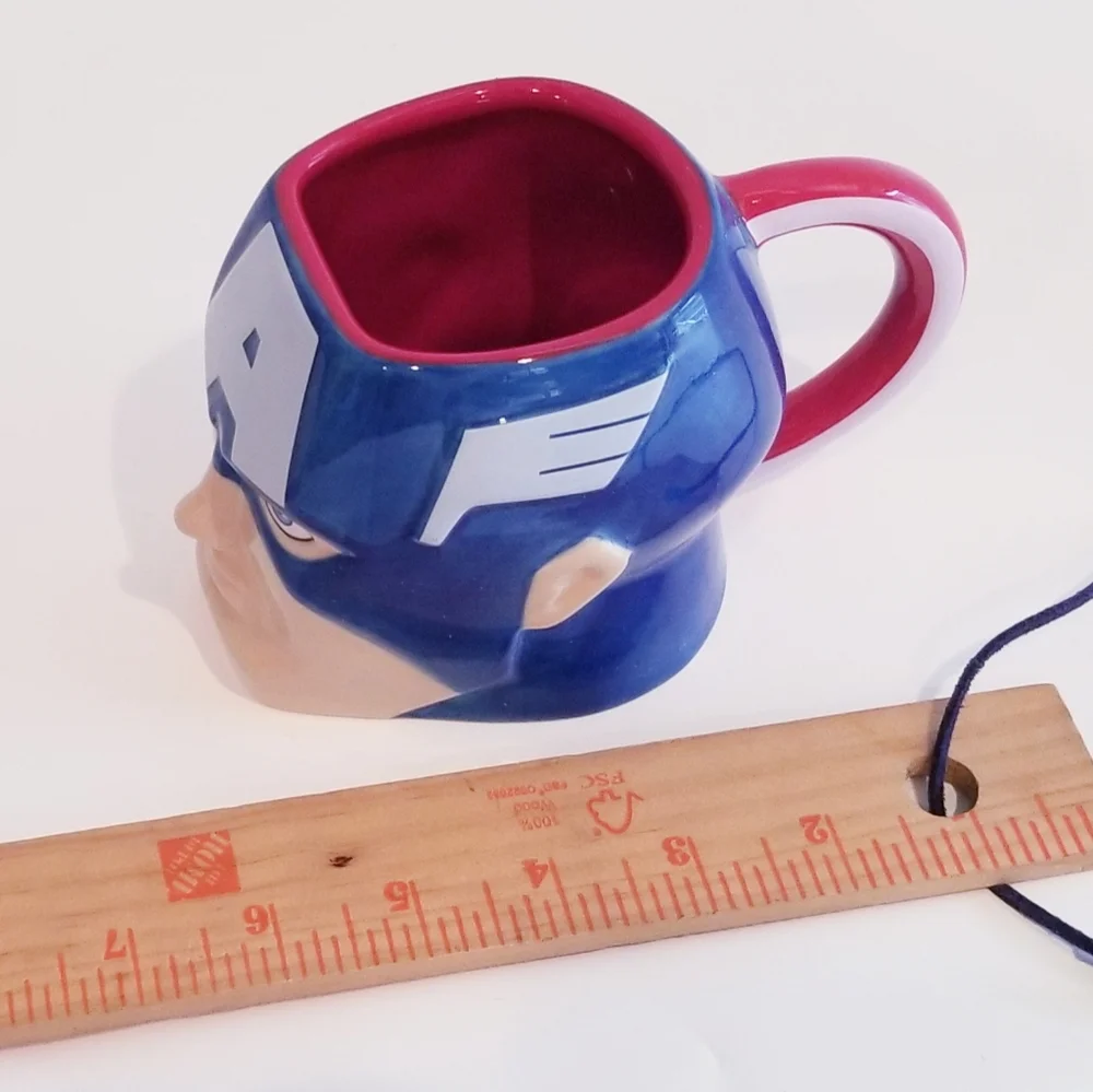 Marvel Mug Cup Blue 3D Blue Captain America